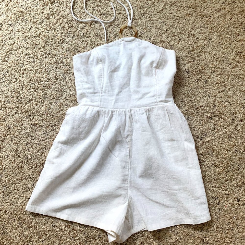 Old Navy Linen White Jumper